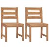 Patio Chairs 2 pcs Solid Teak Wood