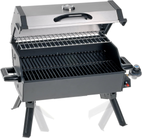 BBQ Grill, Portable Propane Gas Grills 14,000 Btu Porcelain Grid with Support Legs and Grease Pan, BBQ Grill