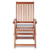 Folding Patio Chairs 2 pcs Solid Acacia Wood Brown