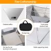 Foldable BBQ Grill Charcoal Barbecue Stove Portable Stainless Steel Campfire Stove Pit