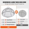 VEVOR Firepit Spark Screen Lid, 40" Diameter, Outdoor Firepit Ring Cover Round Accessories, Fire Pit Metal Cover