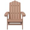 Patio Adirondack Chair HDPE Brown