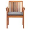 Patio Dining Chairs with Cushions 4 pcs Solid Wood Acacia