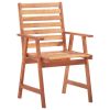 Patio Dining Chairs 6 pcs Solid Acacia Wood