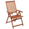 Folding Patio Chairs 6 pcs Solid Acacia Wood