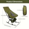 Portable Camping Rocking Chair 198LBS Weight Capacity Included Carry Bag High Back Rocker Chair For Patio Fishing Beach Lawn Travel Ban on Amazon sale