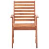 Patio Dining Chairs 6 pcs Solid Acacia Wood