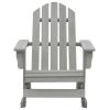 Patio Rocking Chair Wood Gray