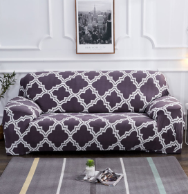 Elastic Universal Sofa Cover (Color: Gray, size: 235 300cm)