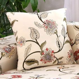 Printed Sofa Cushion Sofa Cover Sofa Cover (Color: W, size: 45x45 pillowcase x2)