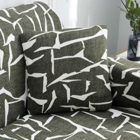 Printed Sofa Cushion Sofa Cover Sofa Cover (Color: V, size: 45x45 pillowcase x2)