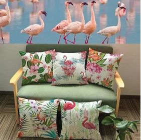 Fabulous Flamingos Cushion Covers (Cushion Style: Design C)