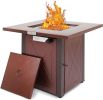 Propane Fire Pit Table, 50,000 BTU Square Fire Table, Fire Pit Propane for Outside Patio