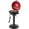 Electric BBQ Grill for Indoor & Outdoor Grilling with Warming Rack, Adjustable Temperature, Portable Patio Grill 1600 Watts, Red