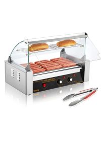 Commercial Hot Dog Roller Electric Sausage Maker Barbecue Grill Machine for Camping Party Home Appliance 110V (Color: 7 Roller)