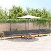 6 Piece Patio Pallet Sofa Set with Cushions Solid Wood Acacia