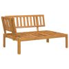 6 Piece Patio Pallet Sofa Set with Cushions Solid Wood Acacia