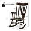 Rocking Chair with Solid Wooden Frame for Garden and Patio