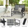 Iron Patio Rocking Chair for Outdoor Backyard and Lawn